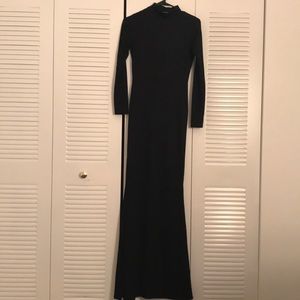 Long black formal dress from PrettyLittleThing.com